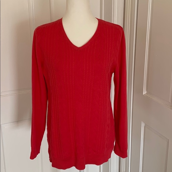 TALBOTS   Beautiful Coral lightweight sweater - Picture 2 of 5